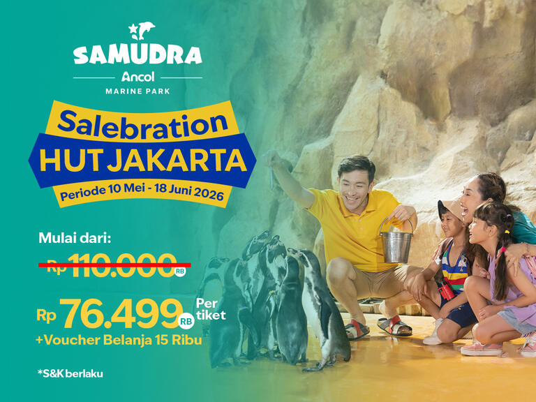 Promo Samudra Ancol HUT Jakarta ke-499, Tiket Mulai Rp76.499